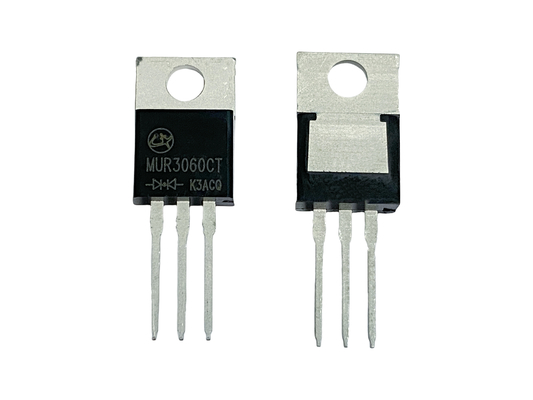 30A600V MUR3060CT TO-220AB 25ns Ultrafast Recovery Rectifiers For High Frequency Circuits